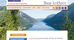 Desktop Screenshot of haus-leithner.at