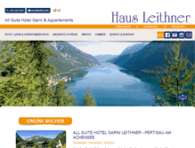 Tablet Screenshot of haus-leithner.at